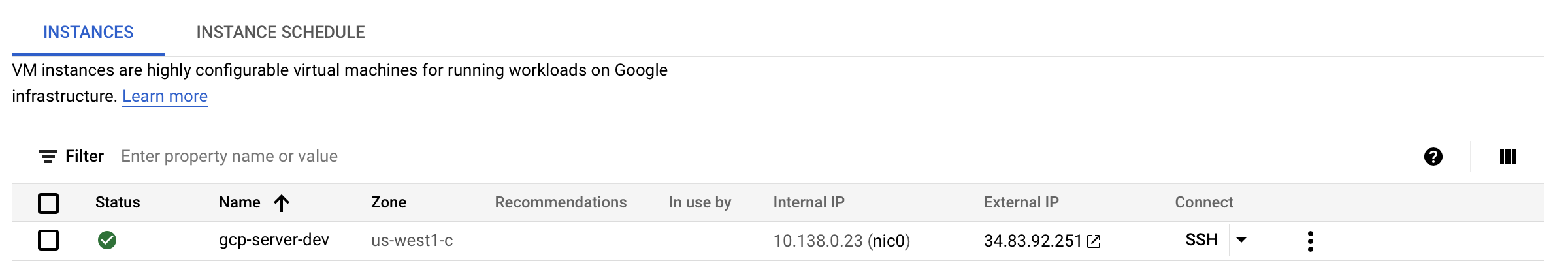 Looking at Google Console